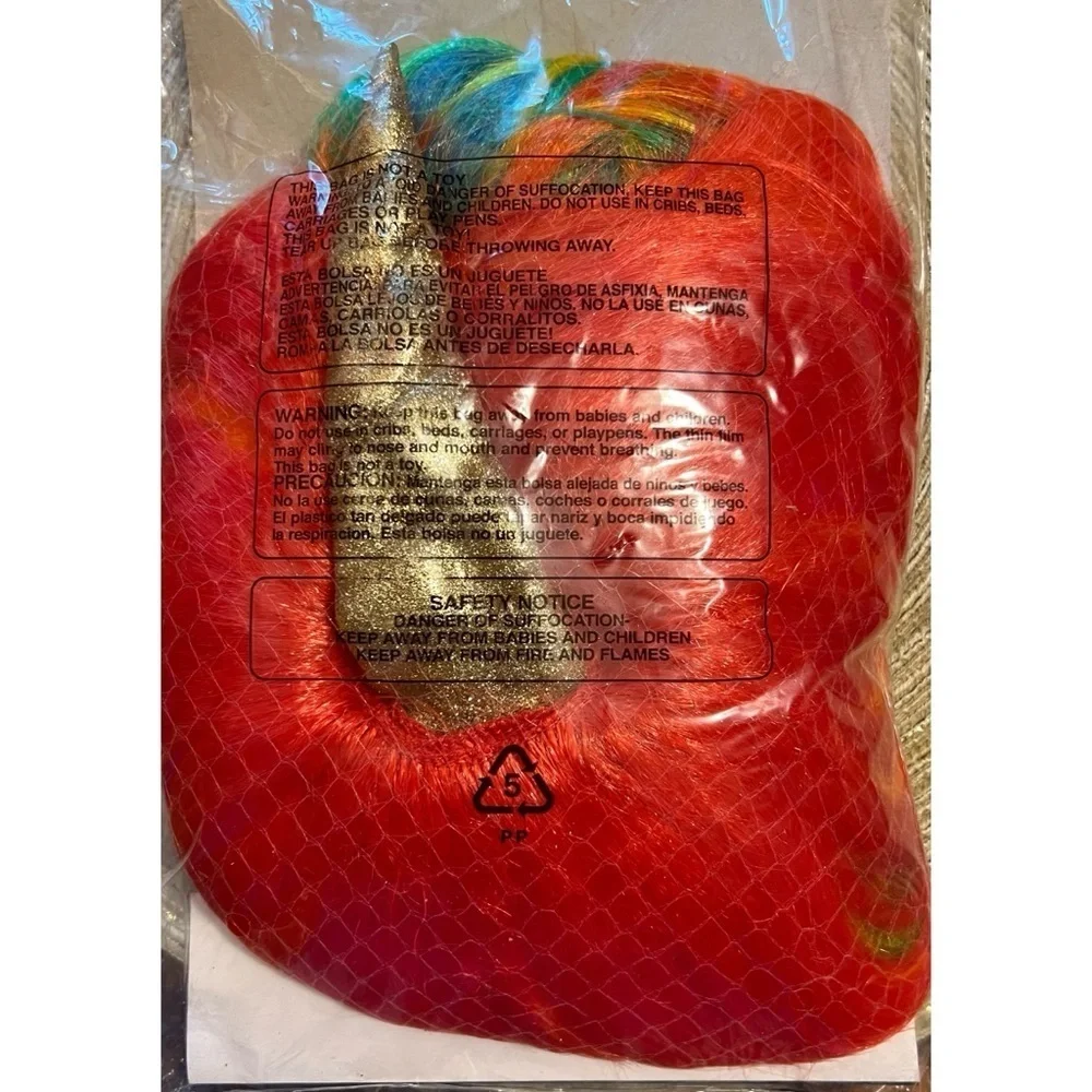 Rainbow Unicorn Wig Adult Size. New in package.